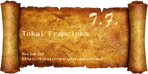 Tokai Franciska névjegykártya